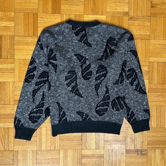 London Fog Vintage 1990's Grey Medium Knitted Sweater - Picture 2 of 5